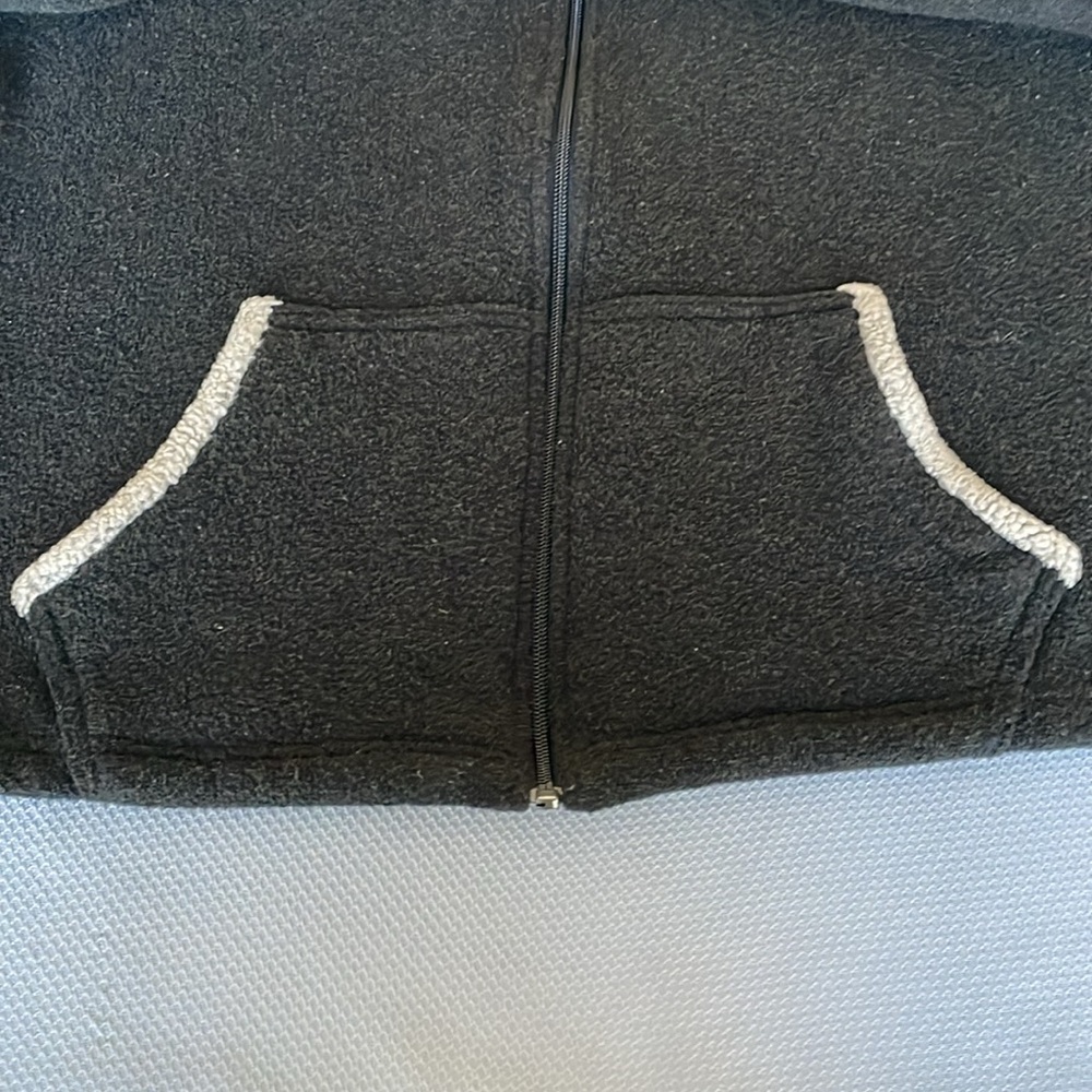 Vintage Alf Kuhl Women’s Alfpaca Sweater Fleece Sherpa Trim Jacket Size Large - Picture 6 of 10
